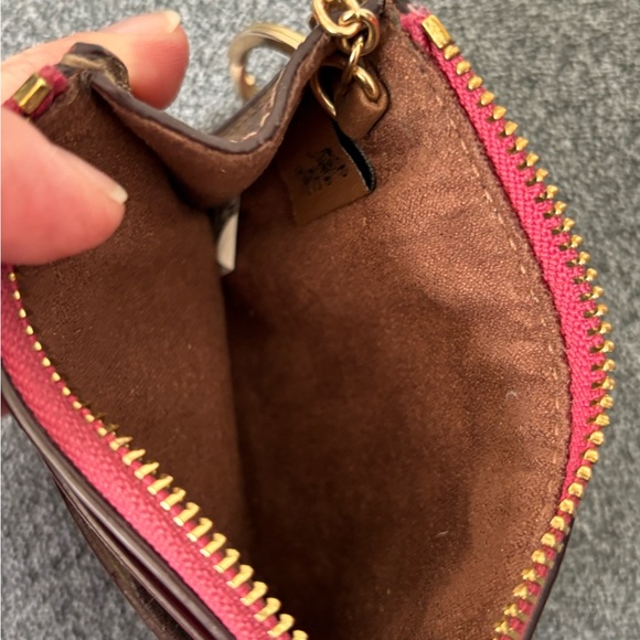 Coach Mini Skinny Id Case In Signature Canvas NWT - Picture 4 of 8